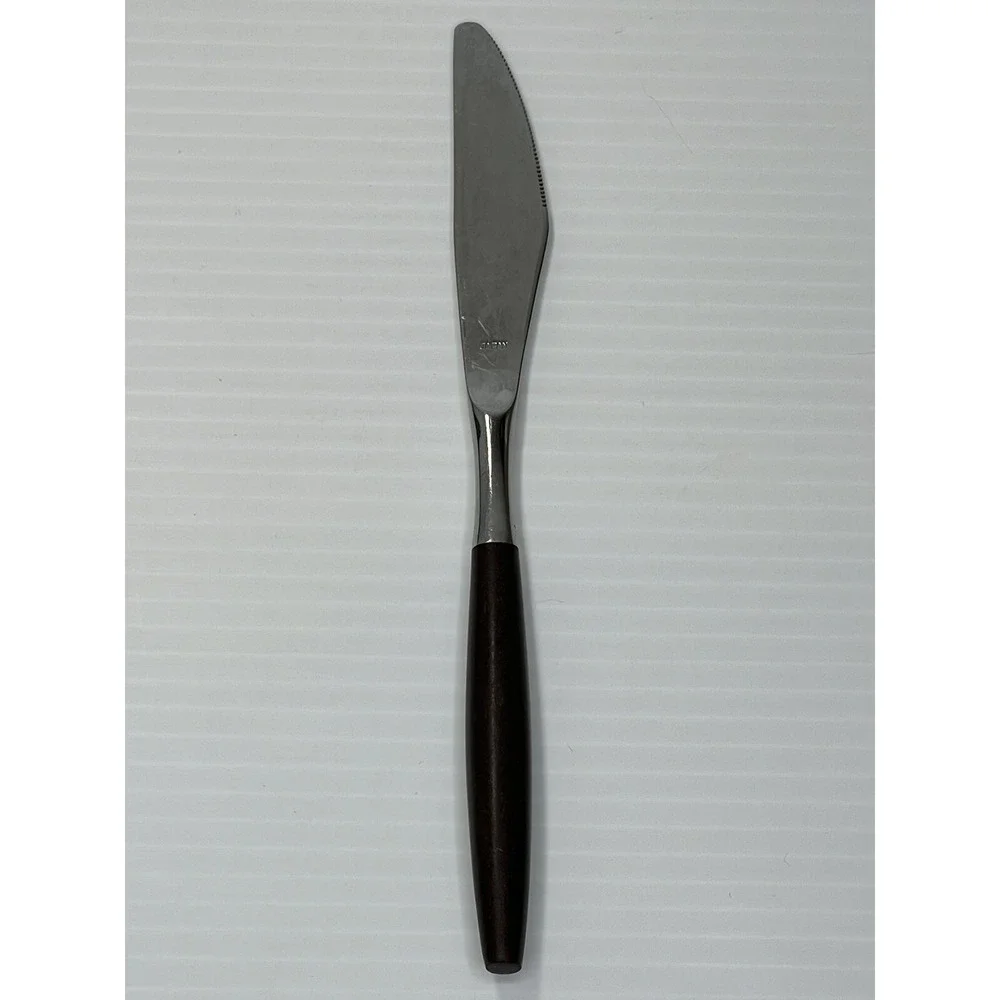 Vintage Hearthside Knives Stainless Flatware Japan Wooden Handle MCM Set of 2